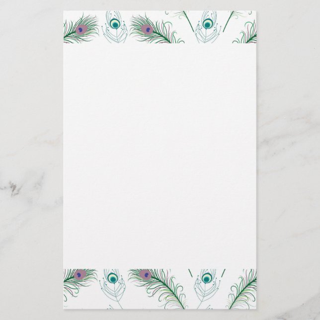 Papeterie Le paon pourpre bleu fait varier le pas de la (Devant)