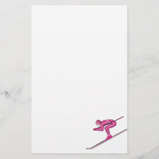 Papeterie Le ski rose jeûnent