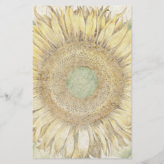 Papeterie Le tournesol de papier fait main fleurit la (Devant)