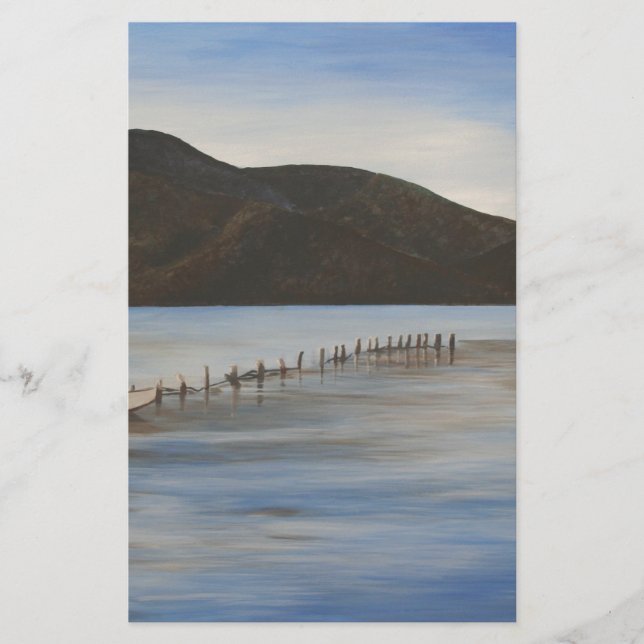 Papeterie L'eau calme du paysage d'Akyaka (Devant)