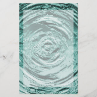 Papeterie L'eau se répand Turquoise