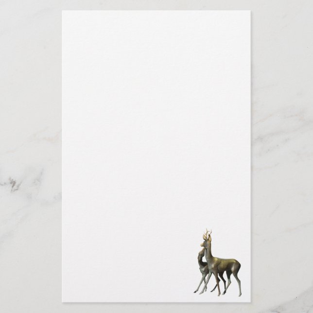 Papeterie Les cerfs amoureux (Devant)