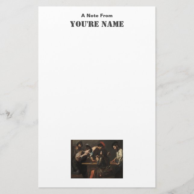 Papeterie Les Cheats, Les Soldats Mercenaires Jouant Des Car (Devant)