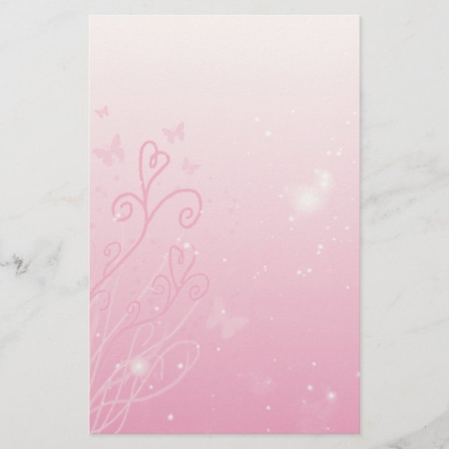 Papeterie Les coeurs, les papillons n tient le premier rôle (Devant)