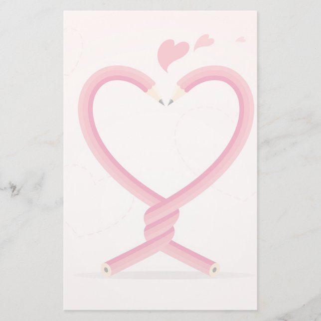 Papeterie Les crayons amoureux (Devant)