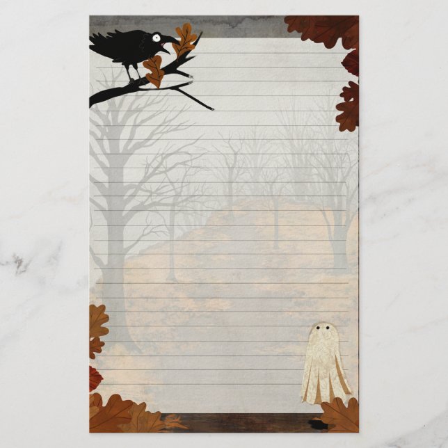 Papeterie Les Cris De L'Automne - Écriture De Lettre Lignée  (Devant)