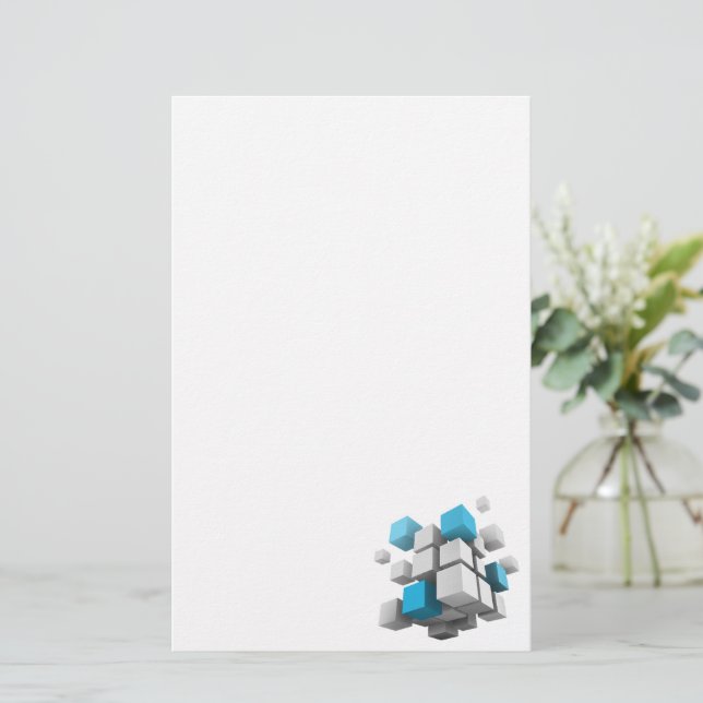 Papeterie Les cubes 3D de SlipperyJoe sont un arrangement ca (Debout devant)