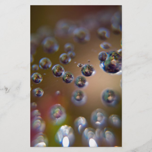 Papeterie Les gouttelettes d'eau - L'eau en mouvement (Devant)