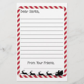 Papeterie Lettre à Père Noël