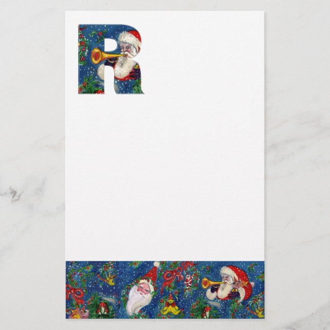 PAPETERIE LETTRE DE NOËL / MONOGRAM DE SANTA CLAUS (Devant)