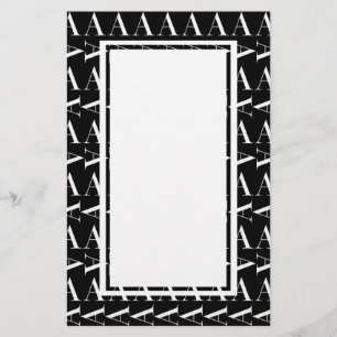 Papeterie Lettre initiale A monogramme