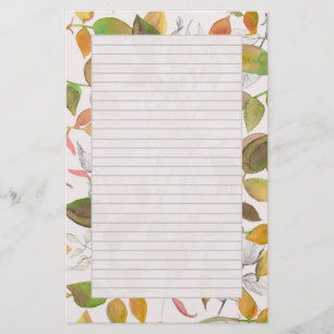 Papeterie Lettres Thanksgiving Feuilles Automne Couleurs Aut