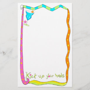 Papeterie Levez vos talons Papier à lettres blanc