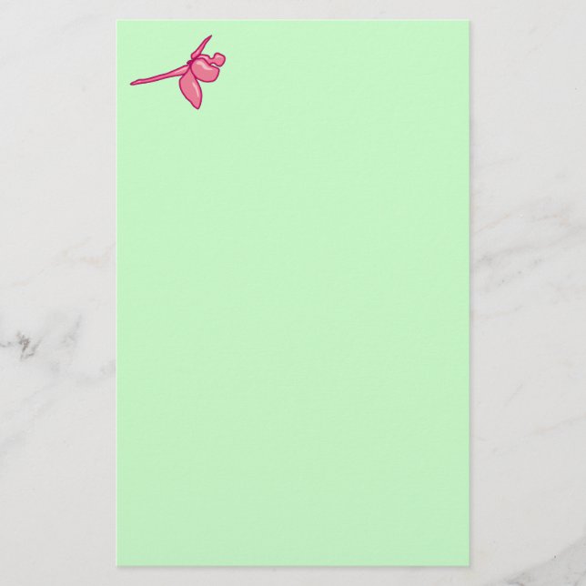 Papeterie Libellule lisse de Fuschia (Devant)