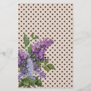Papeterie Lilas vintage