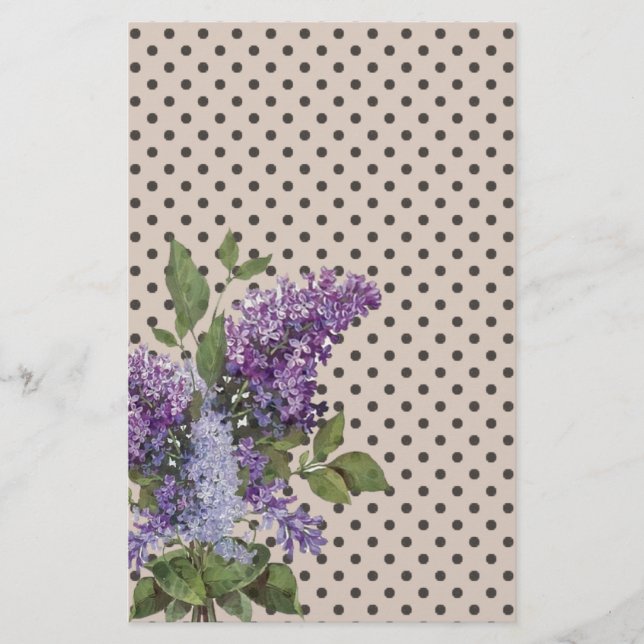 Papeterie lilas vintage (Devant)