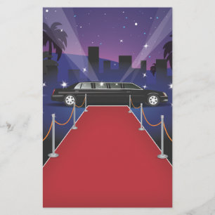 Papeterie Limousine de célébrité sur tapis rouge