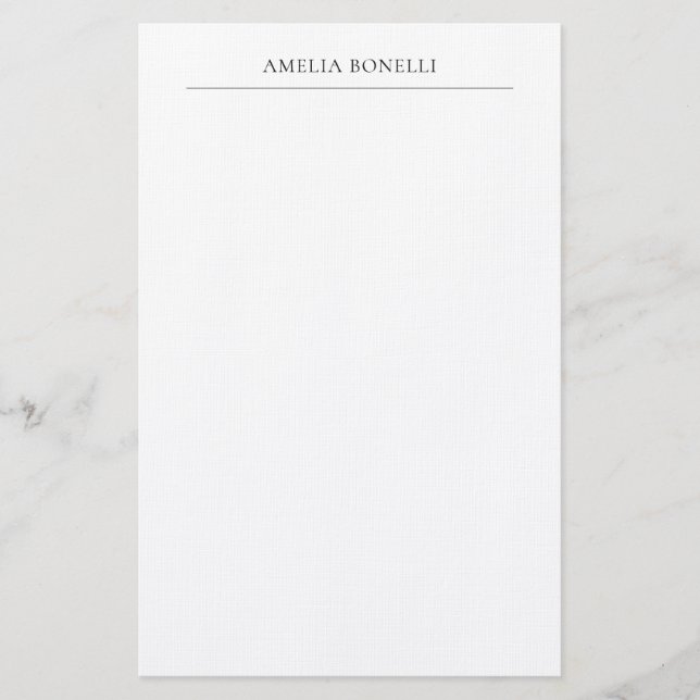 Papeterie Lin classique minimaliste professionnel Plain (Devant)