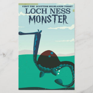 Papeterie Loch Ness Monster drôle poster de voyage