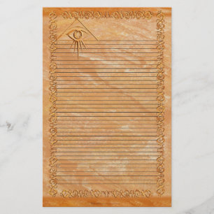 Papeterie L'oeil de Providence a rayé stationnaire en pierr