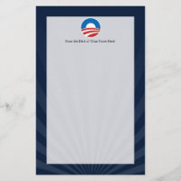 Logo d'Obama-o avec le bleu