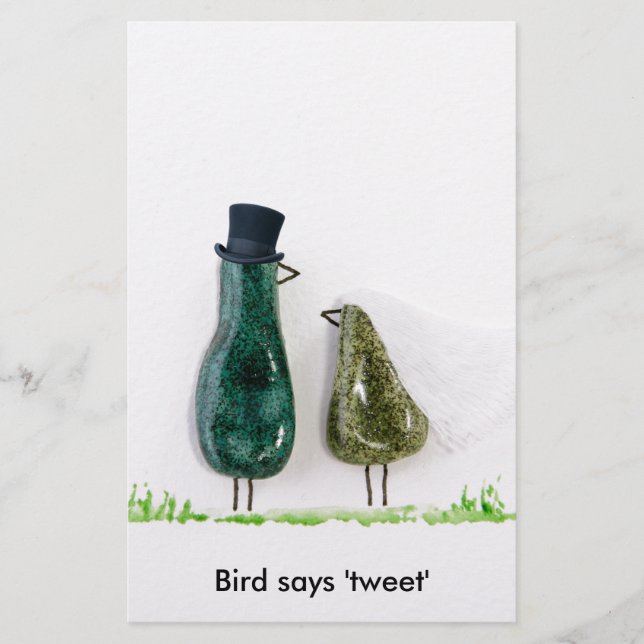 Papeterie L'oiseau dit 'tweet' (Devant)
