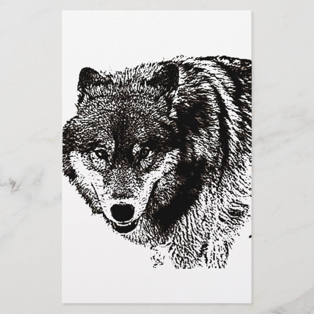 Papeterie Loup sauvage (Devant)