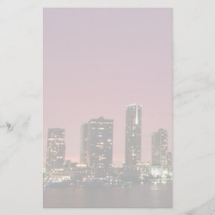 Papeterie Lumière de coucher du soleil au-dessus de Miami