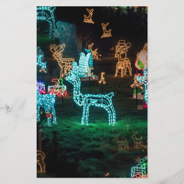 Papeterie lumières de noël (Devant)