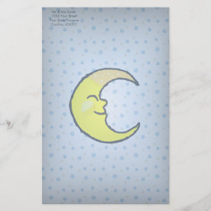 Papeterie Lune et étoiles