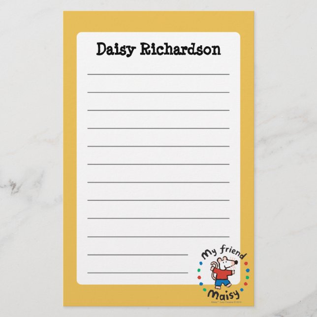 Papeterie Ma conception colorée de cercle de Maisy d'ami (Devant)