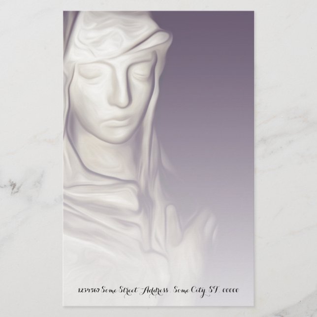 Papeterie main sur coeur (Devant)