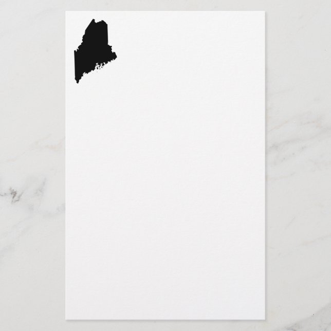 Papeterie Maine en noir et blanc (Devant)