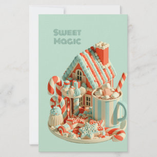 Papeterie Maison de bonbons 3D Pastel Magie Sucrée