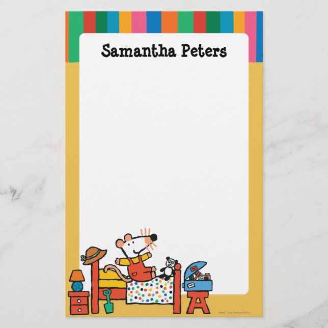 Papeterie Maisy adorable dans des de façon générale rouges (Devant)