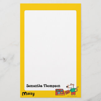 Papeterie Maisy avec des livres de bibliothèque