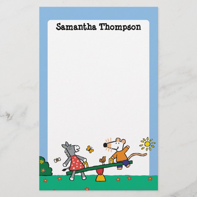 Papeterie Maisy et Dotty Seesaw sur le terrain de jeu (Devant)