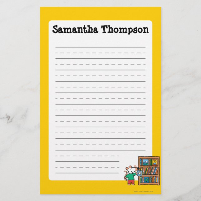 Papeterie Maisy et une étagère des livres (Devant)