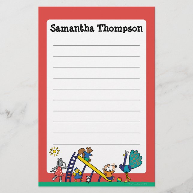 Papeterie Maisy sur le terrain de jeu avec des amis (Devant)