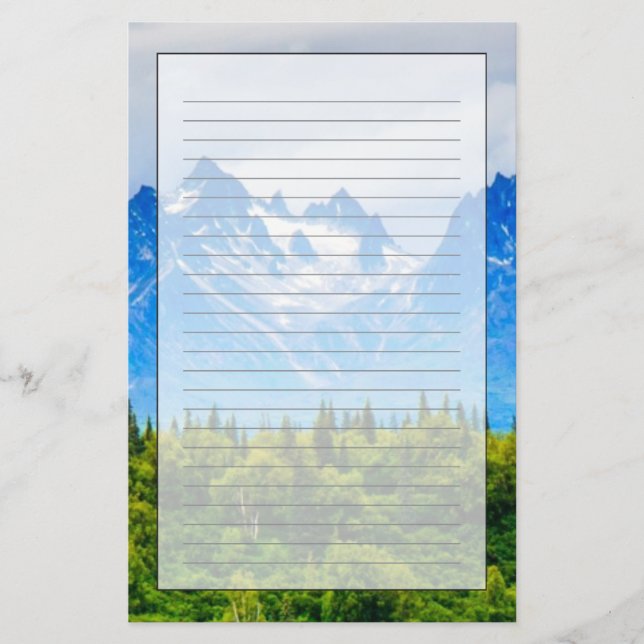 Papeterie Majestic Alaska Mountains (Devant)