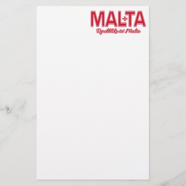 Papeterie MALTA personnalisé stationnaire (Devant)