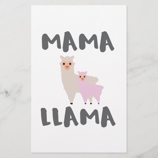 Papeterie Mama Llama Maman (Devant)