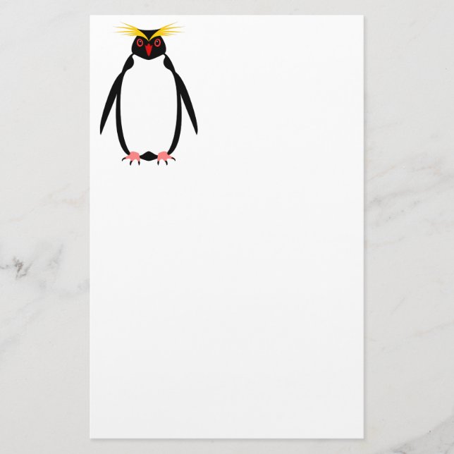 Papeterie Manchot rockhopper ou macaroni drôle (Devant)