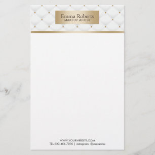 Papeterie Maquillage Artiste Gold Étiquette Luxueuses Couet