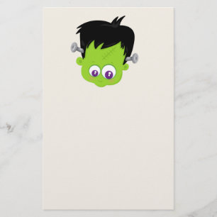 Papeterie Mare Green Frankenstein Monster face Halloween