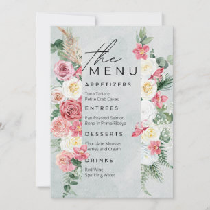 Papeterie mariage : Le menu