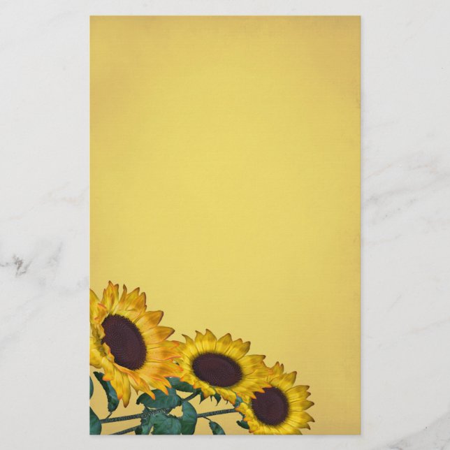 Papeterie Mariage tournesol (Devant)