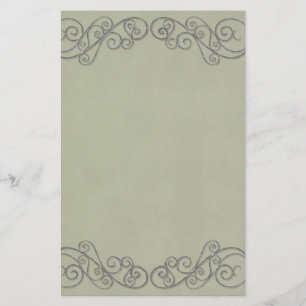 Papeterie Mariage Vert Vintage