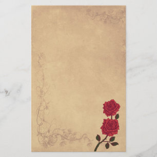 Papeterie Mariage vintage Red Rose