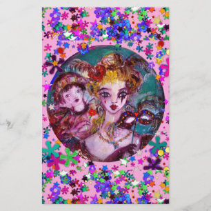 Papeterie MASQUERADE VÉNITIENNE DE VALENTINE MASQUÉS Pink Co